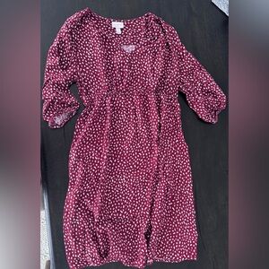 Isabel Maternity by Ingrid & Isabel Burgundy with White Dot Maternity Top